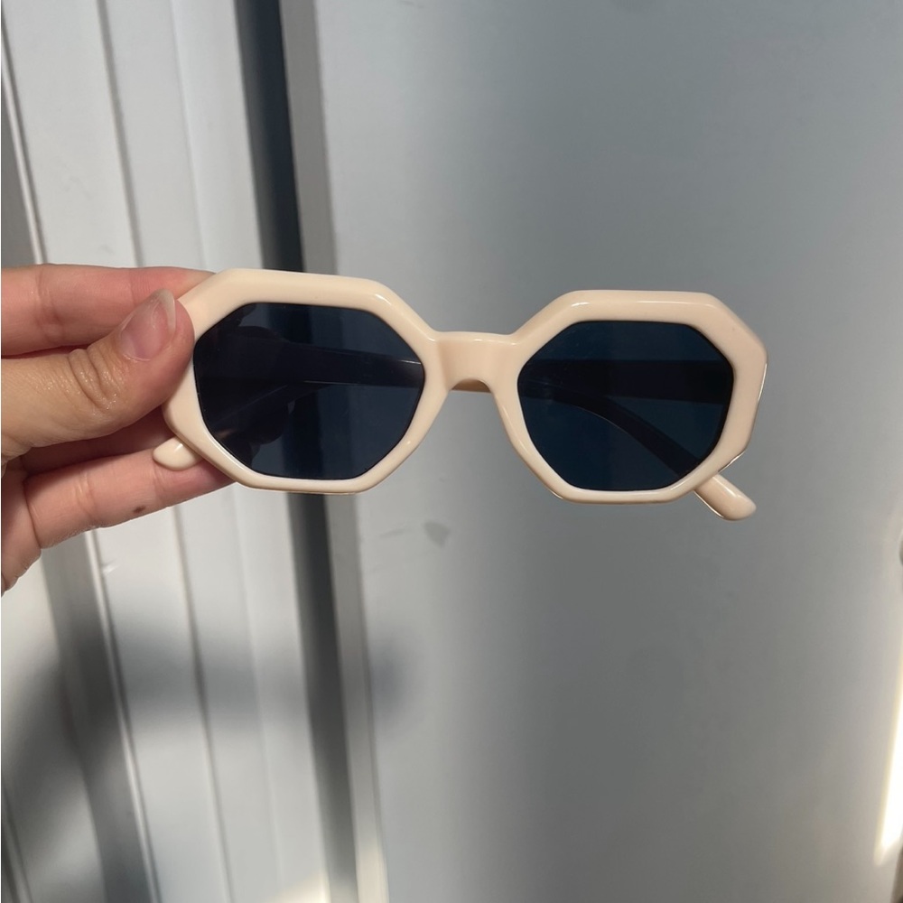 White cream bridal sunglasses bachelorette